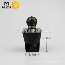 Flacons de parfum vides en forme de noir unique de 100ml avec le chapeau de luxe
